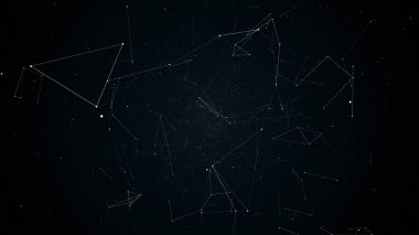 geometrik soyutlama uçuşta illüstrasyon