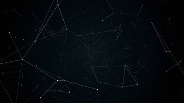 geometrik soyutlama uçuşta illüstrasyon