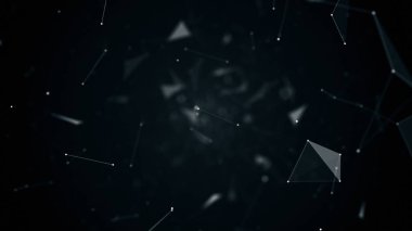 geometrik soyutlama uçuşta illüstrasyon