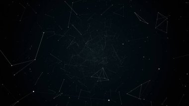 geometrik soyutlama uçuşta illüstrasyon