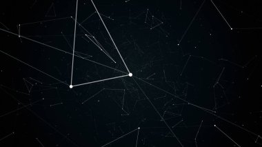 geometrik soyutlama uçuşta illüstrasyon
