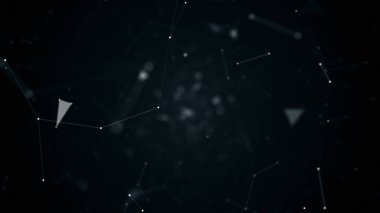 geometrik soyutlama uçuşta illüstrasyon