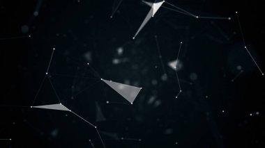 geometrik soyutlama uçuşta illüstrasyon