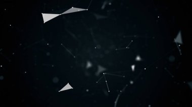 geometrik soyutlama uçuşta illüstrasyon