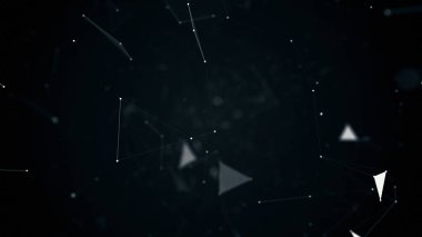 geometrik soyutlama uçuşta illüstrasyon