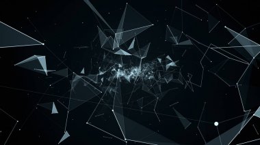 geometrik soyutlama uçuşta illüstrasyon