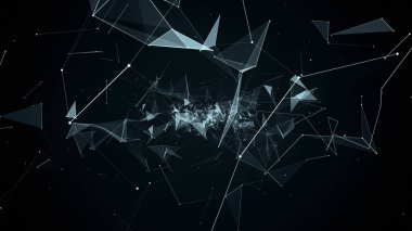 geometrik soyutlama uçuşta illüstrasyon