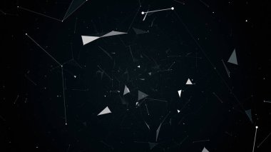 geometrik soyutlama uçuşta illüstrasyon