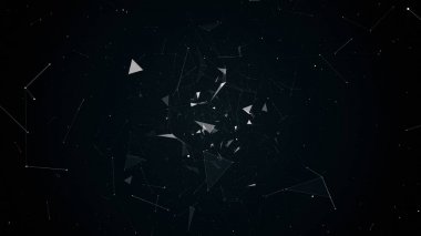 geometrik soyutlama uçuşta illüstrasyon