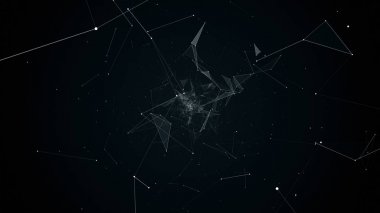 geometrik soyutlama uçuşta illüstrasyon