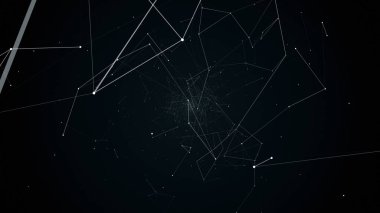 geometrik soyutlama uçuşta illüstrasyon