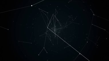 geometrik soyutlama uçuşta illüstrasyon