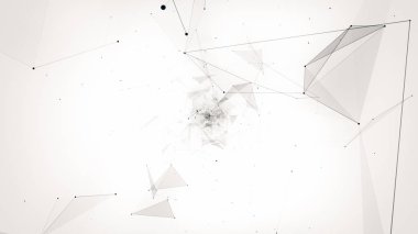 geometrik soyutlama uçuşta illüstrasyon