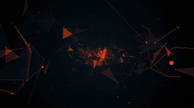 geometrik soyutlama uçuşta illüstrasyon