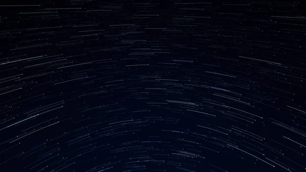 見事な夜のスター トレイル銀河 — ストック写真