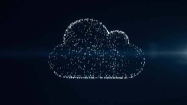 Cloud computing conception — Stock Video