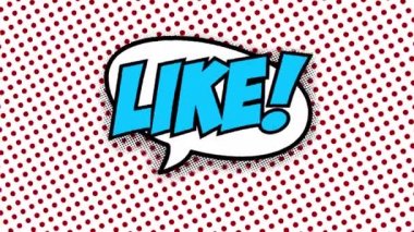 Konuşma balonun içinde animasyon çizgi stilini gibi metin