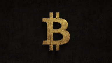zaman bitcoin bir grunge arka planda üzerinde paslanma