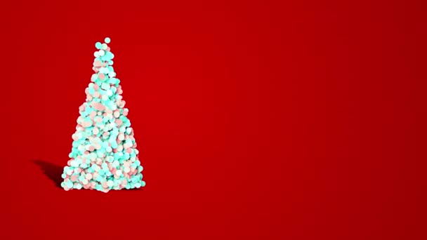 Boldog Karácsonyt videó üdvözlő kártya — Stock videók
