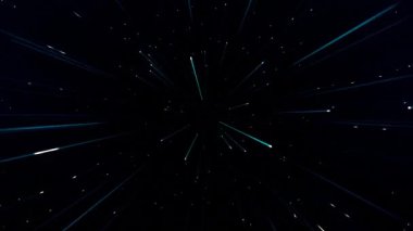 Solucan deliği zaman ve uzayda dümdüz, kusursuz döngü animasyonu