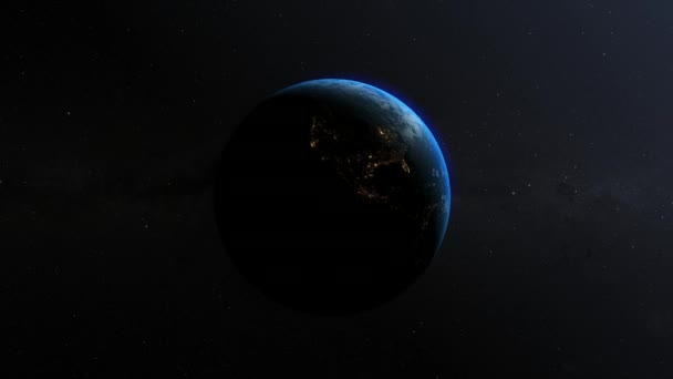 Earth globe spinnen — Stockvideo