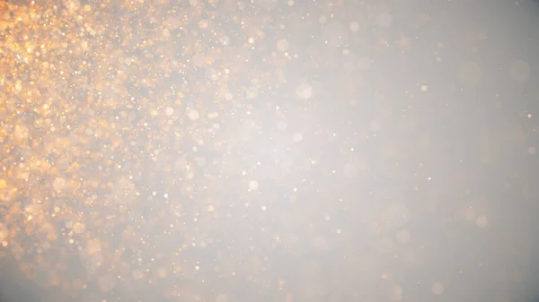स्वर्ण धूल, चमकते कणों के साथ प्रकाश स्वर्ण अवकाश पृष्ठभूमि — स्टॉक फ़ोटो, इमेज