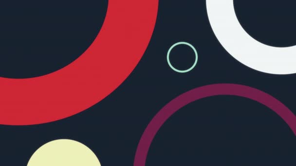 Circle shapes animation — Stock Video