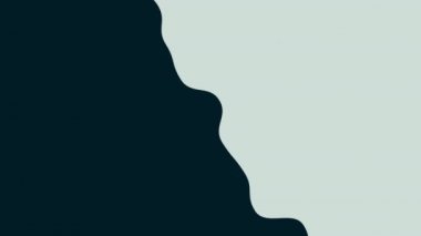 Yavaş hareket eden dalgalar iki boyutlu basit döngü iki tonluk animasyon