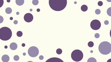 Başlıklar veya giriş için yer değiştirme etkisi olan dairelerin soyut şablonu