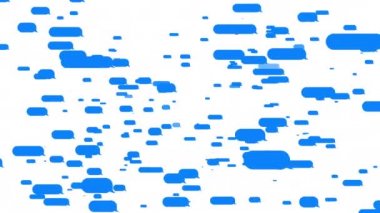 çok sayıda mesaj baloncuğu, beyaz ekranda baloncuklar