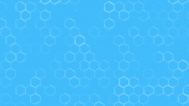Scientific chemistry background from hexagons — Stock videók