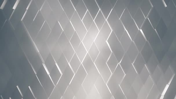 Abstract rhomb geometric surface with backlit — Stockvideo