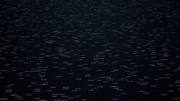 Fundo abstrato com animação de gráficos em crescimento e contadores de fluxo — Vídeo de Stock