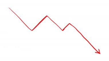 Düşen grafiğin sanat animasyonu