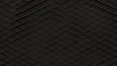 3D canlandırma, soyut eşkenar geometrik yüzey ve arka ışıklandırma