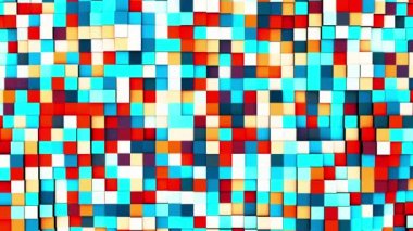 Soyut renkli kare geometrik yüzey ışığı