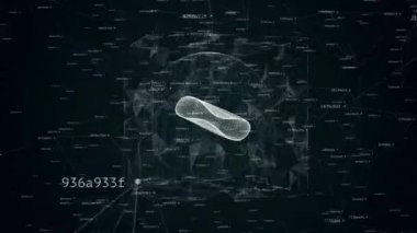 Dönen kırmızı kan hücresinin 3 boyutlu animasyonu