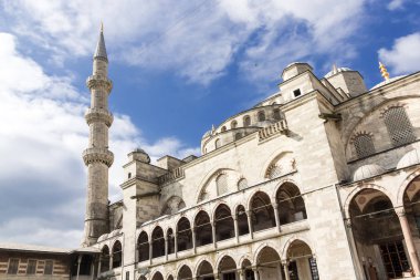Türkiye'nin görülecek. Istanbul'da Sultanahmet Camii. Ünlü Türk Anıtı.