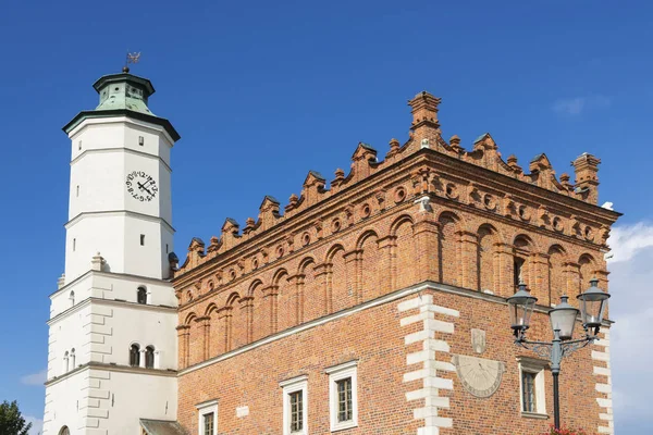 Sights of Poland. Old Town in Sandomierz. Famous city in Poland. — Stock Photo, Image