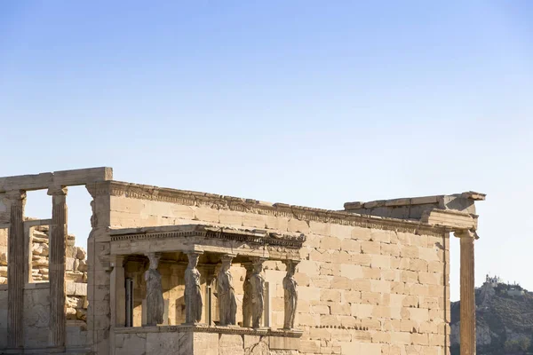 Вид Акрополь Известное Место Афинах Столице Греции Памятники Древности — стоковое фото
