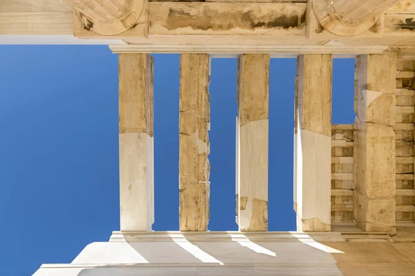 雅典卫城的风景希腊首都雅典的名城 古代纪念碑 图库图片