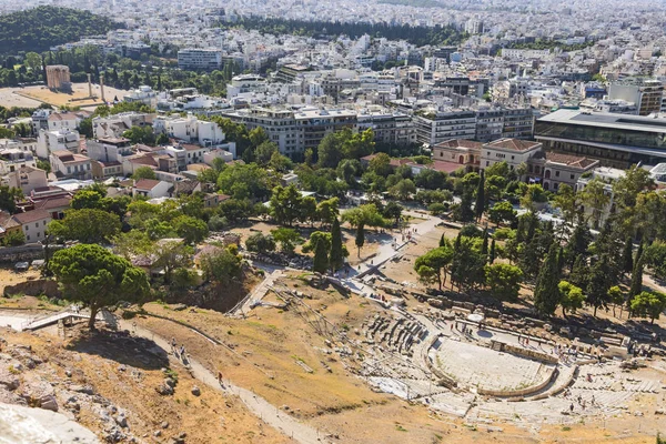 View Athens Acropolis Famous Places Athens Capital Greece Ancient Monuments — Stock Photo, Image