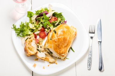 puf böreği ıspanak tavuk göğsü dolması