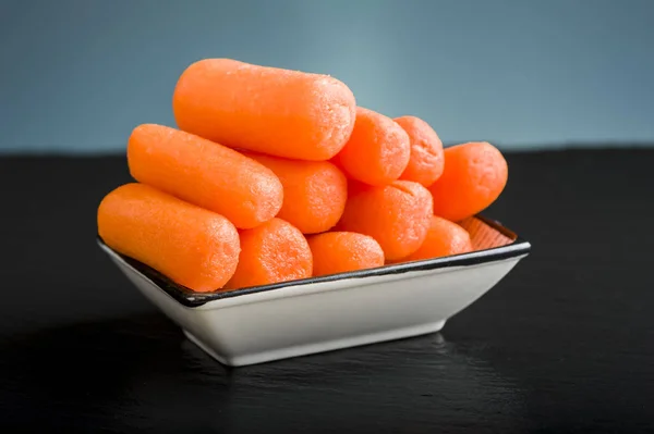 Small carrots - healthy snack — Stock Photo, Image