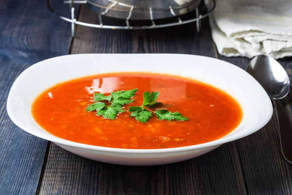 Homemade tomato soup — Stock Photo, Image