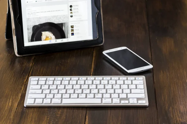 Mobiles Büro - Arbeit, wo Sie wollen — Stockfoto