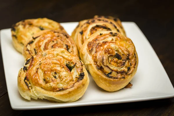 Appetizer with French pastry — Stock Photo, Image