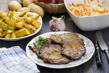 Domuz rostosu bir tabak