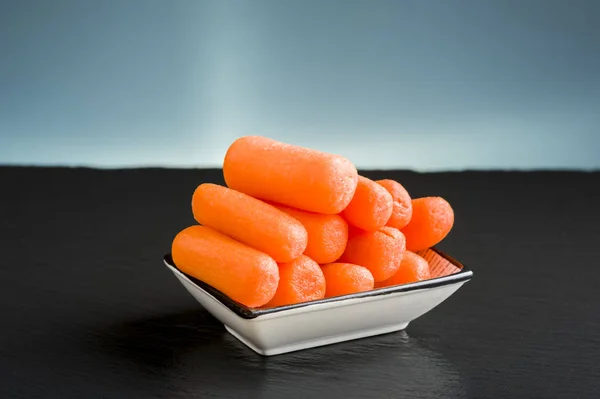 Small carrots - healthy snack — Stock Photo, Image