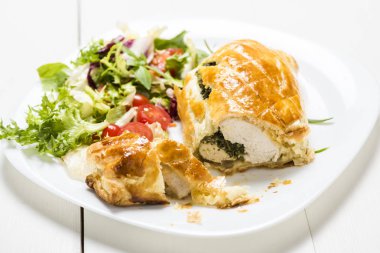 puf böreği ıspanak tavuk göğsü dolması